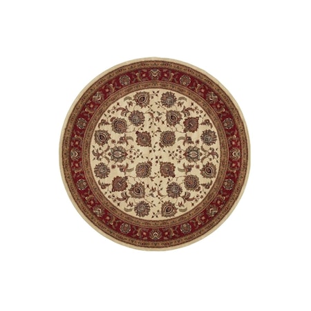 Sphinx By Oriental Weavers Area Rugs, Ariana 117J3 6' Round Round - Ivory/ Red-Polypropylene A117J3180180ST